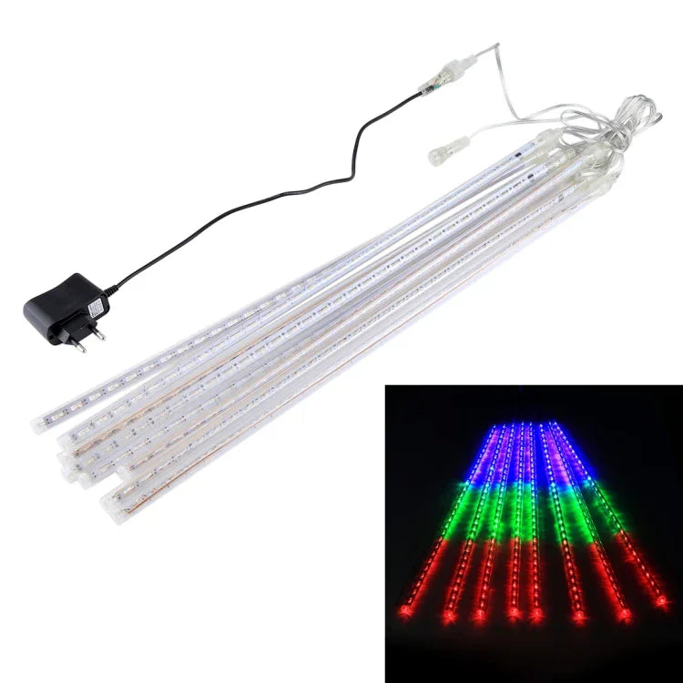 ไฟตกแต่ง LED เส้นผ่านศูนย์กลางท่อ 1.2 ซม. ใช้ไฟ AC 100-240V พร้อมปลั๊ก US, EU เลือกได้, 8 ชิ้น 50 ซม./สีน้ำเงิน, 8 ชิ้น 50 ซม./สีสันสดใส, 8 ชิ้น 50 ซม./สีขาว