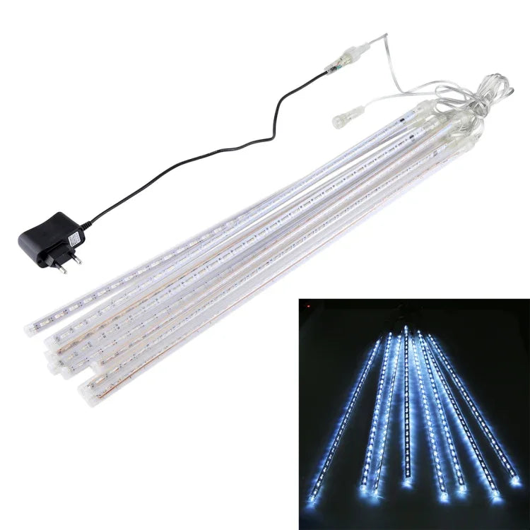 ไฟตกแต่ง LED เส้นผ่านศูนย์กลางท่อ 1.2 ซม. ใช้ไฟ AC 100-240V พร้อมปลั๊ก US, EU เลือกได้, 8 ชิ้น 50 ซม./สีน้ำเงิน, 8 ชิ้น 50 ซม./สีสันสดใส, 8 ชิ้น 50 ซม./สีขาว
