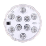 โคมไฟทรงกระบอก 10 ดวง LED ควบคุมด้วยรีโมท ระยะควบคุม (ในพื้นที่เปิด): 24-30 ฟุต, 10 ดวง LED