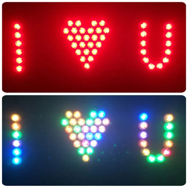 โคมไฟทรงกระบอก 10 ดวง LED ควบคุมด้วยรีโมท ระยะควบคุม (ในพื้นที่เปิด): 24-30 ฟุต, 10 ดวง LED