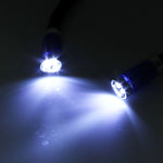 ไฟฉายคอคู่ดีไซน์สร้างสรรค์ แบบใช้มือฟรี พร้อมไฟ LED 4 ดวง และแผ่นรองคอยางนุ่ม
