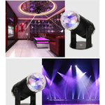 ไฟเวที LED ลูกบอลเวทมนตร์หมุนขนาดเล็ก 3W ปลั๊ก EU
