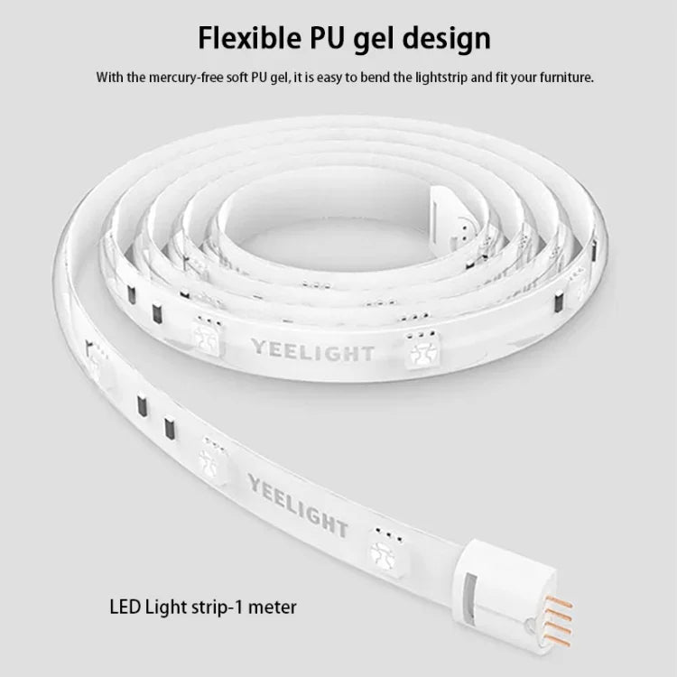 Original Xiaomi Youpin Yeelight Smart WiFi APP Remote Control Extension LED Strip Light, Length: 1m