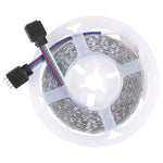ไฟสายเชือก Bare Board 2835 SMD RGB LED, 60 ดวง LED ต่อเมตร, ความยาว 5 เมตร, 12V 2A 100-240V พร้อมรีโมทคอนโทรล 44 ปุ่ม