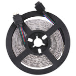 ไฟสายเชือก Bare Board 2835 SMD RGB LED ควบคุมผ่านแอป Bluetooth, 60 ดวง LED ต่อเมตร, ความยาว 5 เมตร, 12V 2A 100-240V