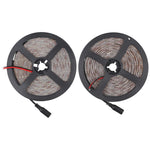 ไฟสายเชือก Bare Board 2835 SMD LED ปรับความสว่างได้ สีขาว/สีขาวอุ่น 2 ชิ้น, 60 ดวง LED ต่อเมตร, ความยาว 5 เมตร, 12V 2A 100-240V