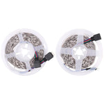 ไฟเชือก LED RGB 5050 SMD แบบบอร์ดเปล่า 2 ชิ้น, 30 LED/เมตร, ความยาว: 5 เมตร, 12V 2A 100-240V, พร้อมรีโมทคอนโทรล 24 ปุ่ม, 5050 SMD RGB LED, 5 เมตร x 2