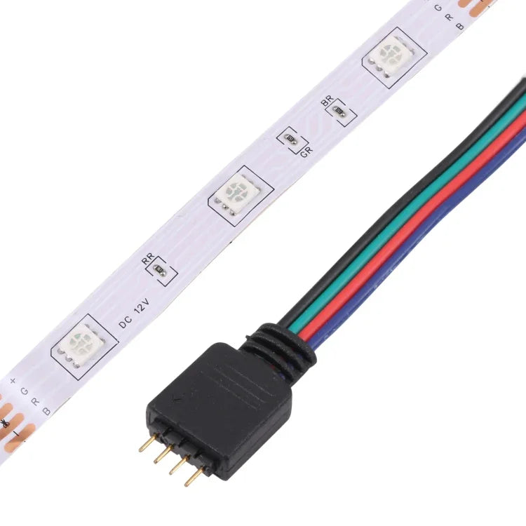 ไฟเชือก LED RGB 5050 SMD แบบบอร์ดเปล่า 2 ชิ้น, 30 LED/เมตร, ความยาว: 5 เมตร, 12V 2A 100-240V, พร้อมรีโมทคอนโทรล 24 ปุ่ม, 5050 SMD RGB LED, 5 เมตร x 2
