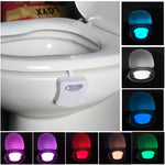 ไฟกลางคืนในร่ม 8 สี ไฟเซนเซอร์ตรวจจับการเคลื่อนไหว LED ฝาครอบที่นั่งโถสุขภัณฑ์ โคมไฟชาม LED1660, LED1660US