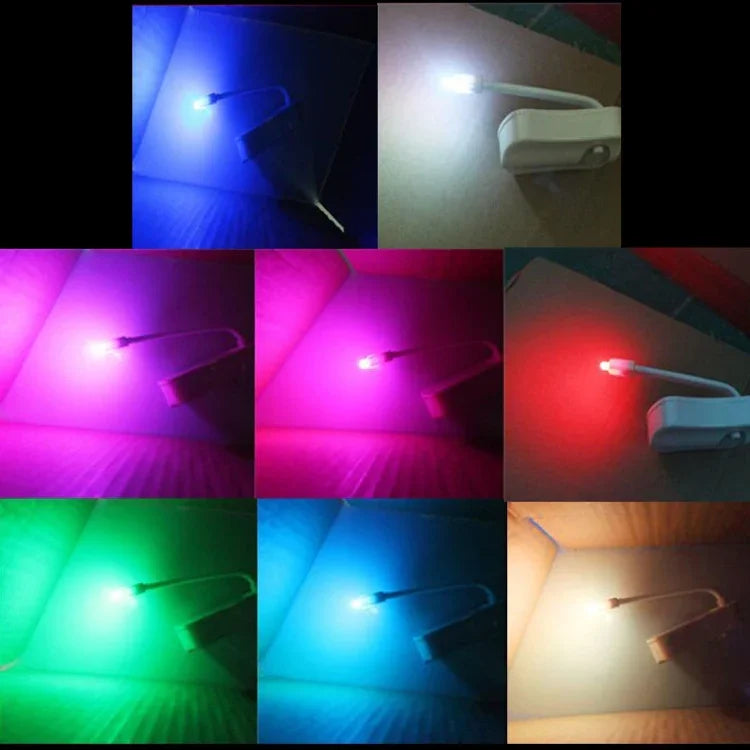 ไฟกลางคืนในร่ม 8 สี ไฟเซนเซอร์ตรวจจับการเคลื่อนไหว LED ฝาครอบที่นั่งโถสุขภัณฑ์ โคมไฟชาม LED1660, LED1660US