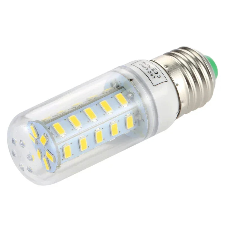 หลอดไฟประหยัดพลังงาน SMD 5730, DC 12-30V, E27 36 หลอด LED แสงขาว, E27 36 หลอด LED แสงวอร์มไวท์