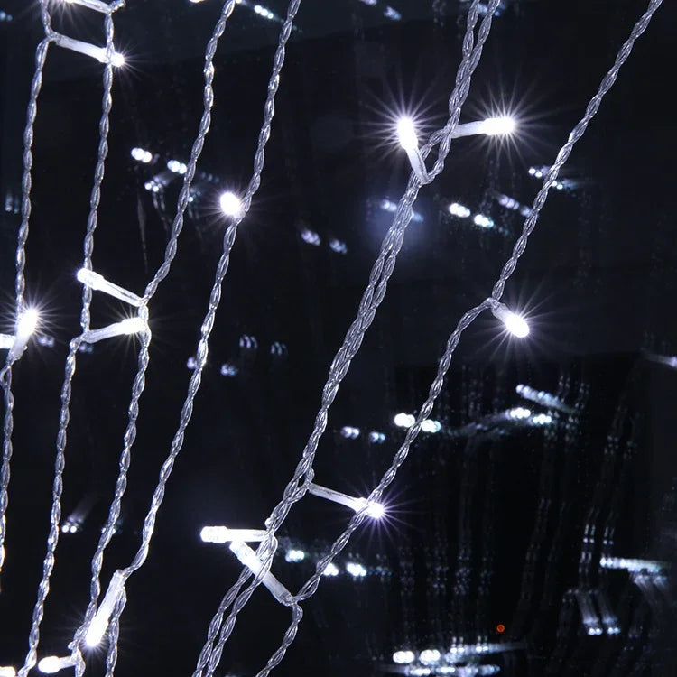 ไฟสายเทพนิยาย LED 100 ดวง พร้อมข้อต่อปลายและ 8 ฟังก์ชัน, ปลั๊ก US, 10m แสงสีขาว