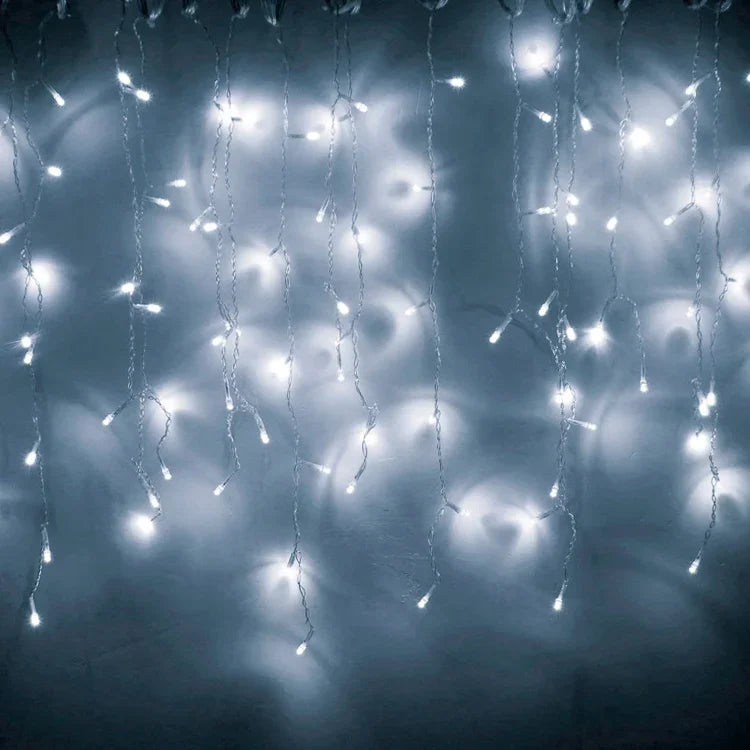 ไฟสายเทพนิยาย LED 100 ดวง พร้อมข้อต่อปลายและ 8 ฟังก์ชัน, ปลั๊ก US, 10m แสงสีขาว