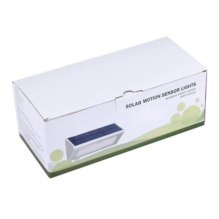ไฟผนังสามเหลี่ยมประหยัดพลังงาน 800 LM 48 ดวง LED SMD 2835 พร้อมเซนเซอร์ แผงโซลาร์เซลล์ และสวิตช์ซ่อนสำหรับสวน/ลานบ้าน/แคมป์ปิ้ง (สีเงิน)