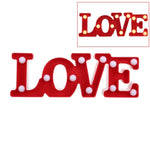 โคมไฟงานปาร์ตี้และเทศกาล ใช้ถ่าน AA 2 ก้อน รูปแบบ LOVE สีแดง และ LOVE สีขาว