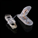 ไฟ LED 20 ดวง SMD 0603 กันน้ำ IP65 ใช้ถ่านกระดุม CR2032, ไฟสีน้ำเงิน 2 เมตร, ไฟสีเขียว 2 เมตร, ไฟสีแดง 2 เมตร