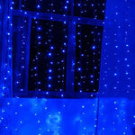 ไฟสายม่าน LED 300 ดวง พร้อมข้อต่อปลายสาย รีโมทมัลติฟังก์ชัน และหน่วยความจำ กันน้ำ, ปลั๊กยุโรป, AC 220V, ไฟสีน้ำเงิน ปลั๊กยุโรป, ไฟสีรุ้ง ปลั๊กยุโรป, ไฟสีขาว ปลั๊กยุโรป, ไฟวอร์มไวท์ ปลั๊กยุโรป