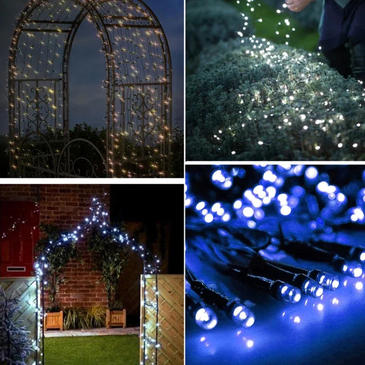 ไฟประดับวันหยุด 100 หลอด LED ความยาว 17 ม. แสงน้ำเงิน, 17 ม. แสงสีสัน, 17 ม. แสงขาว, 17 ม. แสงขาวอุ่น