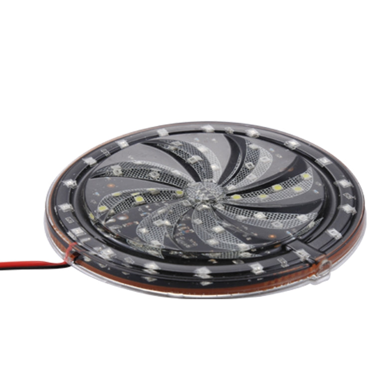 58 LEDs SMD 2835 Motorcycle Modified Windmill Angel Eyes RGB Light Fire Wheel Light Styling Flash Atmosphere Lamp, Diameter: 10cm, DC 12V, 58 LEDs Diameter: 10cm