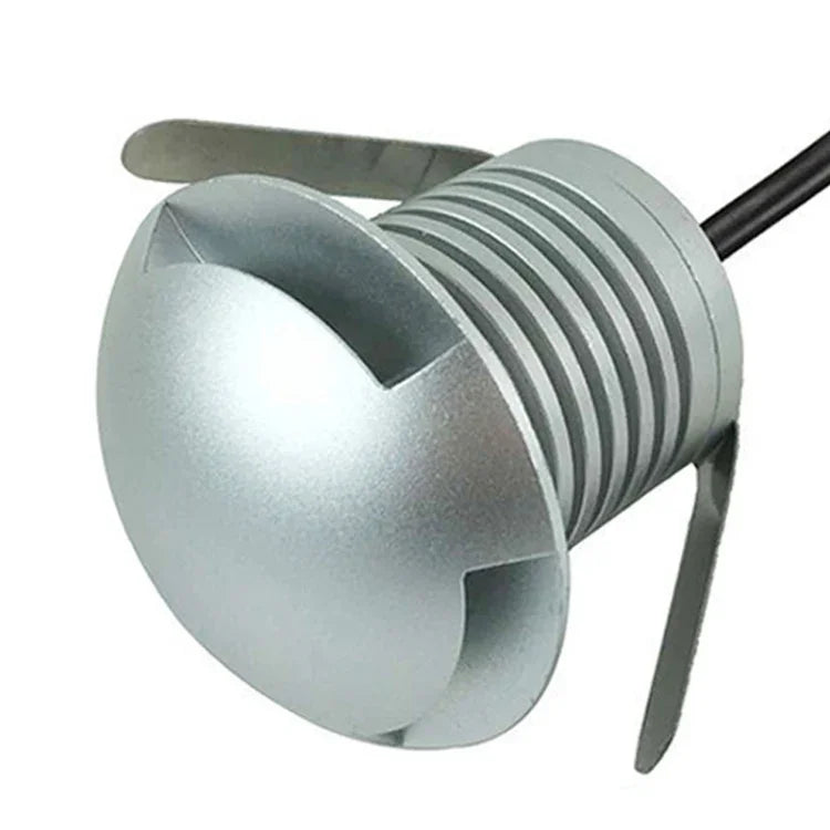 โคมไฟฝัง LED 3W แบบโพลาไรซ์ กันน้ำ IP67 โคมเปลือกเต่า สำหรับสวนและสนามหญ้าภายนอก แสงอบอุ่น 3000K Q1 แสงทางเดียว แสงอบอุ่น 3000K Q1
