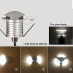 โคมไฟฝัง LED 3W แบบโพลาไรซ์ กันน้ำ IP67 โคมเปลือกเต่า สำหรับสวนและสนามหญ้าภายนอก แสงอบอุ่น 3000K Q2 แสงสองทาง แสงอบอุ่น 3000K Q2