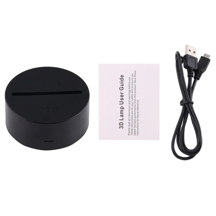 7 Colour Discoloration Creative Visual Stereo Lamp Desk Lamp Night Light, Hippocampus Style