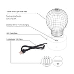 7 Color Discoloration Creative Visual Stereo Lamp Desk Lamp Night Light, Bird In The Cage Style