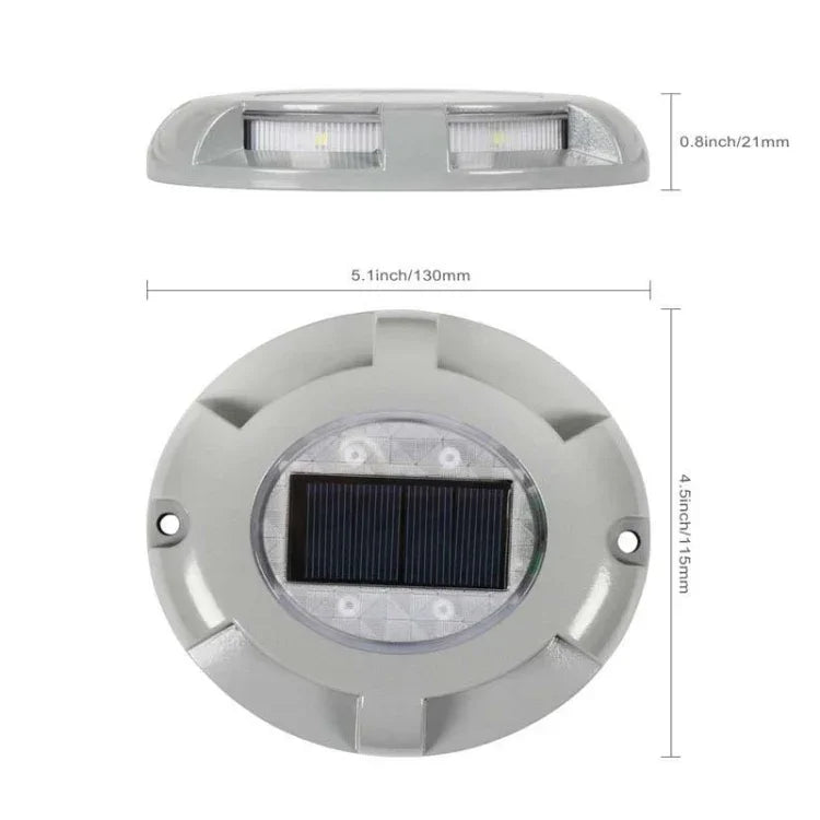 โคมไฟฝังพื้นพลังงานแสงอาทิตย์ LED กันน้ำ IP68 สำหรับสวนและสนามหญ้าภายนอก
