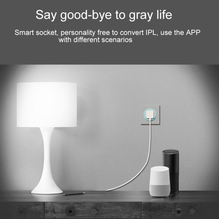 ปลั๊ก WiFi รูปทรงกลม 10A 2.4GHz ขนาดเล็ก ควบคุมระยะไกลผ่านแอป ตั้งเวลาทำงานได้ รองรับ Alexa & Google Home พร้อมไฟหายใจหลากสี AC 100-240V ปลั๊ก US