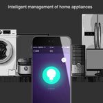 ปลั๊ก WiFi รูปทรงกลม 10A 2.4GHz ขนาดเล็ก ควบคุมระยะไกลผ่านแอป ตั้งเวลาทำงานได้ รองรับ Alexa & Google Home พร้อมไฟหายใจหลากสี AC 100-240V ปลั๊ก US