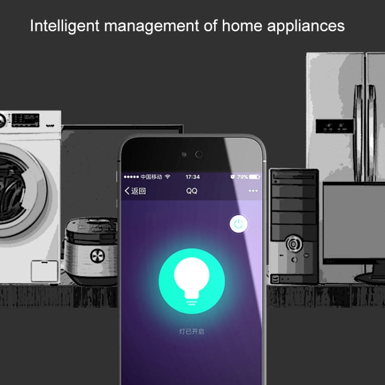 ปลั๊ก WiFi รูปทรงกลม 10A 2.4GHz ขนาดเล็ก ควบคุมระยะไกลผ่านแอป ตั้งเวลาทำงานได้ รองรับ Alexa & Google Home พร้อมไฟหายใจหลากสี AC 100-240V ปลั๊ก US