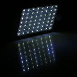 ไฟผนังพลังงานแสงอาทิตย์ 12W 56 ดวง LED SMD 2835 สำหรับใช้ในบ้านและกลางแจ้ง กันน้ำ IP65 ควบคุมระยะไกล พร้อมเซนเซอร์ตรวจจับร่างกายมนุษย์