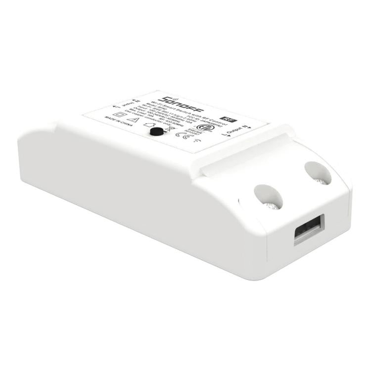 Sonoff โมดูลตั้งเวลาควบคุมระยะไกลไร้สายสมาร์ท WiFi 433MHz DIY สวิตช์ไฟฟ้าพร้อมรีโมท 4 ปุ่ม สำหรับบ้านอัจฉริยะ รองรับ iOS และ Android, 433MHz พร้อมรีโมท