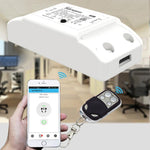 Sonoff โมดูลตั้งเวลาควบคุมระยะไกลไร้สายสมาร์ท WiFi 433MHz DIY สวิตช์ไฟฟ้าพร้อมรีโมท 4 ปุ่ม สำหรับบ้านอัจฉริยะ รองรับ iOS และ Android, 433MHz พร้อมรีโมท