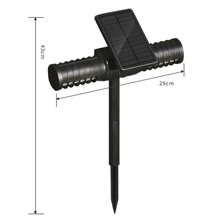 SZ-16008 โคมไฟดักยุงพลังงานแสงอาทิตย์สำหรับกลางแจ้ง กันน้ำ IP65 LED สำหรับตกแต่งสวน ฝังดิน พร้อมปลั๊กดิน