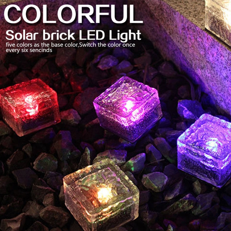 โคมไฟฝังดินพลังงานแสงอาทิตย์กระจกนิรภัยสี่เหลี่ยมสำหรับกลางแจ้ง LED สำหรับตกแต่งสวน กันน้ำ IP55 ขนาด 10 x 10 x 5.2 ซม.