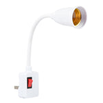 E27 Bulb Holder Flexible Extension Converter with Switch, US Plug, AU Plug, UK Plug, US Plug