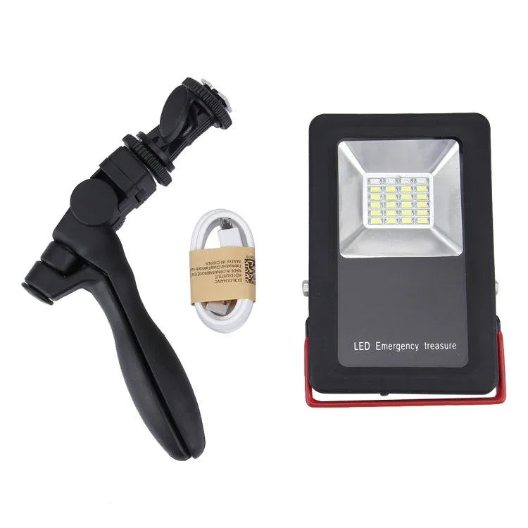 ไฟเตือนกระพริบสีแดงและน้ำเงิน 24 ดวง LED SMD5730 2400LM 6000-6500K แบบพกพาพร้อมที่จับ กำลังไฟ 30W/2400LM 6000-6500K