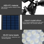ไฟสปอร์ตไลท์หุ่นยนต์ LED พลังงานแสงอาทิตย์ หัวคู่ พร้อมเซนเซอร์อัจฉริยะ สำหรับสนามหญ้ากลางแจ้ง