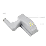 โคมไฟเซนเซอร์ LED บานพับในตู้เสื้อผ้าขนาด 0.3W เปิด-ปิดอัตโนมัติ 3 ดวง LED, 1 ชิ้น แสงขาว, 1 ชิ้น แสงวอร์มไวท์