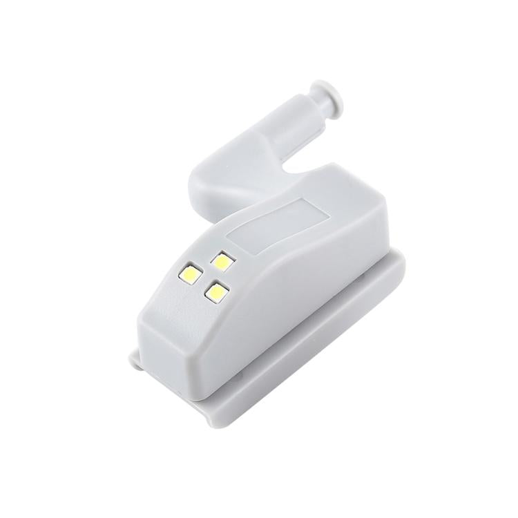 โคมไฟเซนเซอร์ LED บานพับในตู้เสื้อผ้าขนาด 0.3W เปิด-ปิดอัตโนมัติ 3 ดวง LED, 1 ชิ้น แสงขาว, 1 ชิ้น แสงวอร์มไวท์