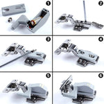 ชุด 10 ชิ้น โคมไฟเซ็นเซอร์บานพับใน 0.3W สากล สำหรับตู้เสื้อผ้า 3 หลอด LED ไฟกลางคืน เปิด/ปิดอัตโนมัติ, 10 ชิ้น ไฟสีขาว, 10 ชิ้น ไฟสีขาวอุ่น