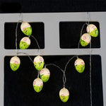 หลอดไฟ LED รูปไข่อีสเตอร์น่ารัก 10 หลอด สำหรับตกแต่งวันหยุด