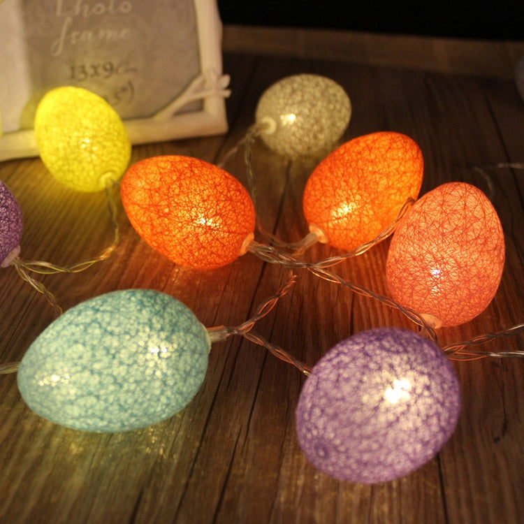 ไฟสายไหมสีสันรูปไข่ LED 20 ดวง ยาว 3.5 เมตร 110V สำหรับเทศกาลอีสเตอร์ งานเลี้ยงในบ้าน 3.5 เมตร 110V