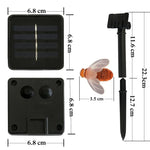 ไฟสายรุ้งพลังงานแสงอาทิตย์ 6.5 เมตร 30 หลอด LED แสงวอร์มไวท์สำหรับตกแต่งสวนกลางแจ้ง พร้อมแผงโซลาร์เซลล์ 100mA / 1.2V, 30 หลอด LED