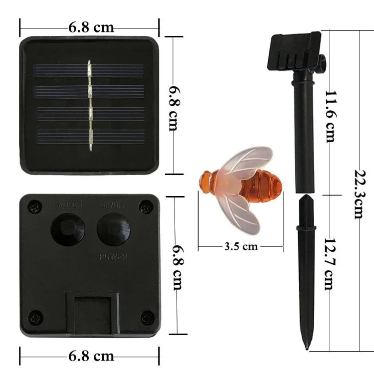 ไฟสายรุ้งพลังงานแสงอาทิตย์ 6.5 เมตร 30 หลอด LED แสงวอร์มไวท์สำหรับตกแต่งสวนกลางแจ้ง พร้อมแผงโซลาร์เซลล์ 100mA / 1.2V, 30 หลอด LED