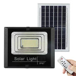 ไฟสปอร์ตไลท์พลังงานแสงอาทิตย์ 30W 170 LEDs กันน้ำ IP67 พร้อมรีโมทคอนโทรล, 30W