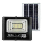 ไฟสปอร์ตไลท์พลังงานแสงอาทิตย์ 30W 170 LEDs กันน้ำ IP67 พร้อมรีโมทคอนโทรล, 30W
