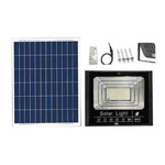 ไฟสปอร์ตไลท์พลังงานแสงอาทิตย์ 30W 170 LEDs กันน้ำ IP67 พร้อมรีโมทคอนโทรล, 30W