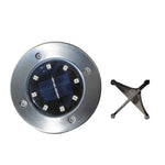 โคมไฟ LED SMD 5050 ฝังดินสำหรับทางเดินกลางแจ้งและพื้นระเบียงสวน, 8 LEDs แสงขาว, 8 LEDs แสงขาวอุ่น
